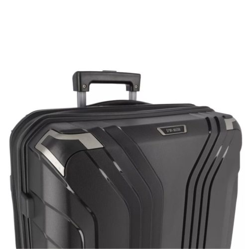 Travelite Elvaa L fekete 4 kerekű nagy méretű prémium bőrönd