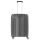 Travelite Elvaa M fekete 4 kerekű bővíthető közepes méretű bőrönd 