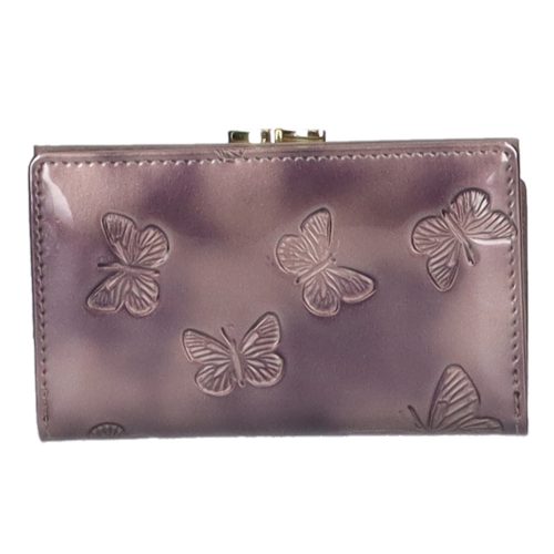 Gregorio BT-108 bronz lepkés lakk bőr női kicsi pénztárca