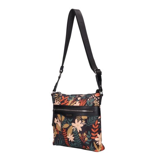 David Jones 7005-2 fekete virágos táska