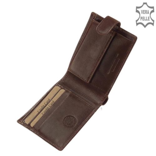 Green Deed PAV03/T barna bőr férfi pénztárca