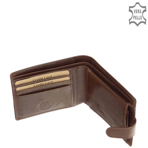 Green Deed PAV03/T barna bőr férfi pénztárca