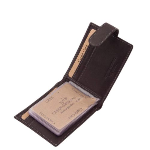 Green Deed ADL01/T fekete RFID védelemmel bőr férfi pénztárca