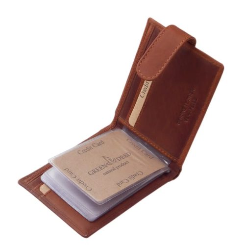 Green Deed ADL01/T-S. barna bőr férfi pénztárca