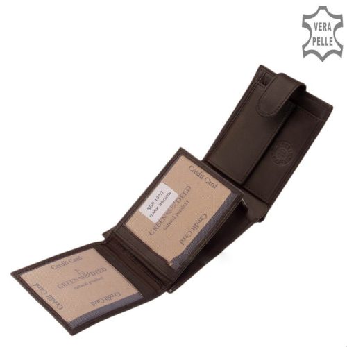 Green Deed SGR102/T-barna bőr férfi pénztárca