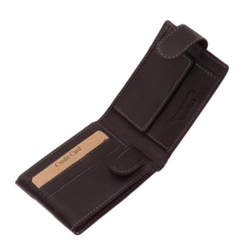 Green Deed ADL102/T fekete bőr férfi pénztárca