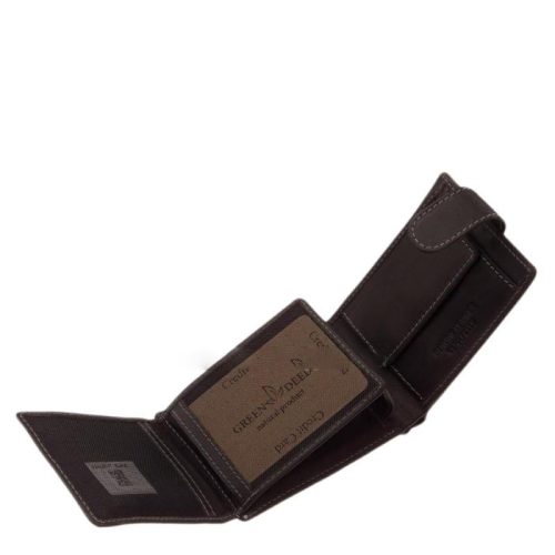 Green Deed ADL102/T fekete bőr férfi pénztárca