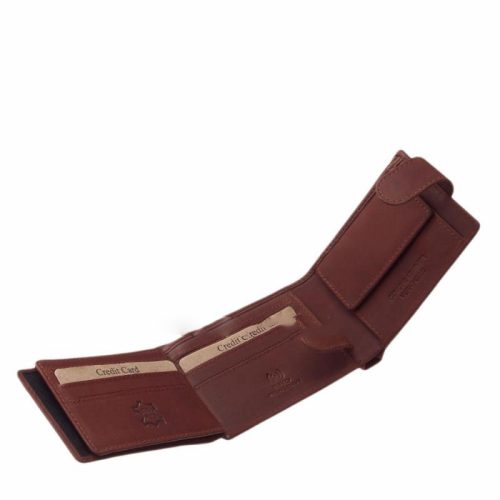 Green Deed ADL102/T-S. barna bőr férfi pénztárca