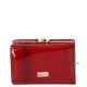 Kroko Mander J11-009 piros lakk bőr keretes kicsi pénztárca