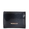 Angela Moretti ACA403 fekete lakk bőr pénztárca