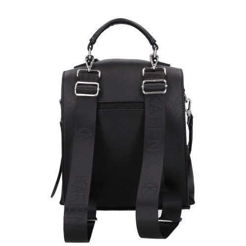 Karen D 408 fekete lakk steppelt hátizsák 