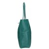 Olasz Bőr 5228 fű zöld shopper kötős táska