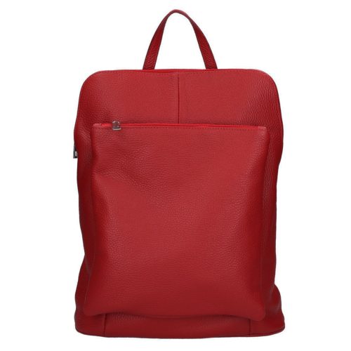 Olasz Bőr 4444 piros hátizsák