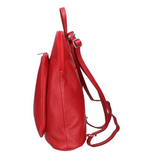 Olasz Bőr 4444 piros hátizsák