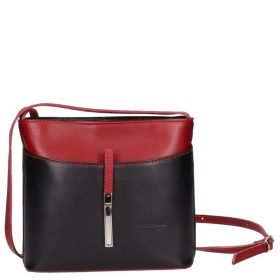 Olasz Bőr 5085 bis fekete piros táska