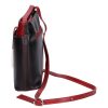 Olasz Bőr 5085 bis fekete piros táska
