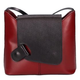 Olasz bőr 12355 bordó fekete táska
