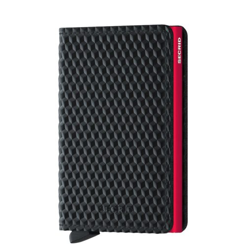 Secrid Slimwallet cubic black red kártyatartó 