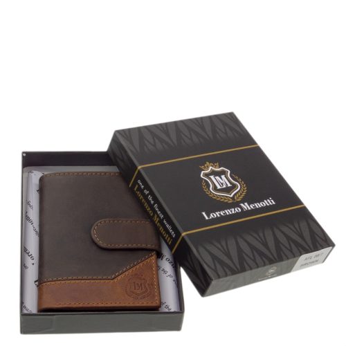 Lorenzo Menotti AFL2038/T barna férfi kártyatartó és pénztárca