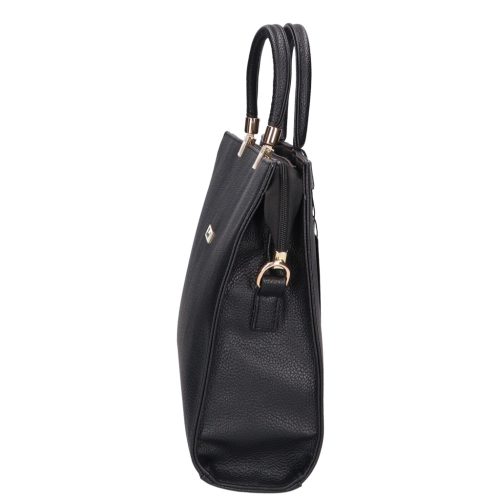 KAREN 1206 Fekete rostbőr női aktatáska