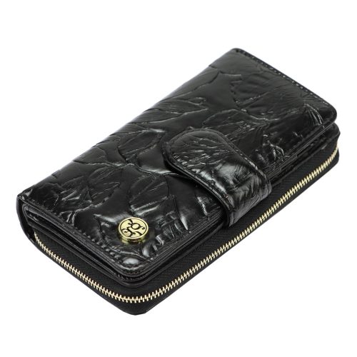 Gregorio HL116 fekete virágos női pénztárca