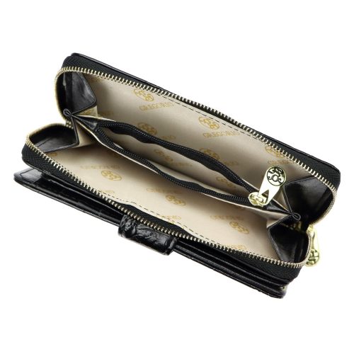 Gregorio HL116 fekete virágos női pénztárca