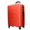 Benzi BZ5690 M narancs 4 kerekű közepes méretű bőrönd