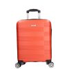 Benzi BZ5690 S narancs 4 kerekű kabin méretű bőrönd