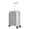 Travelite Next S+ ezüst laptoptartós kabin méretű bőrönd 