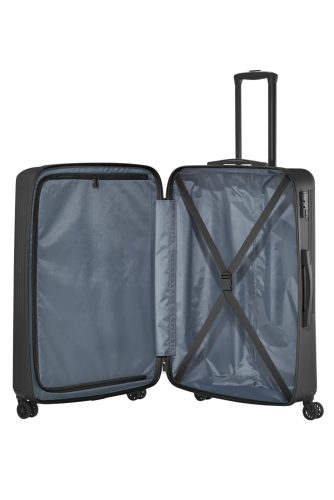 Travelite Bali L fekete nagy méretű bőrönd 