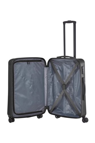 Travelite Bali M fekete közepes méretű bőrönd 