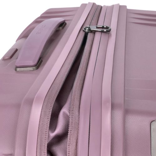 Travelite Elvaa M rose 4 kerekű bővíthető közepes méretű prémium bőrönd 