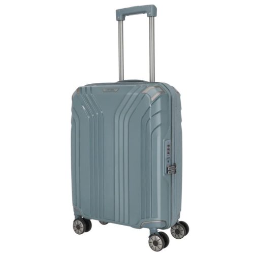 Travelite Elvaa S blaugrau kabin méretű prémium bőrönd
