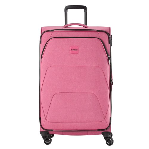 Travelite Adria L rosa bővíthető nagy méretű bőrönd 