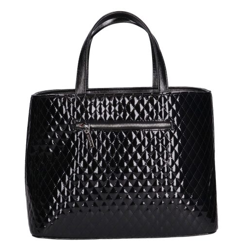 Chiara M 876 fekete lakk steppelt táska