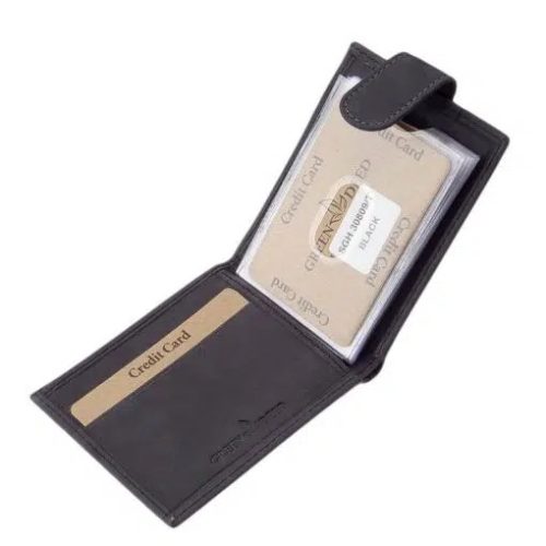 Green Deed SGH30809/T fekete bőr kártyatartó