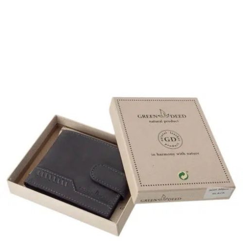 Green Deed SGH30809/T fekete bőr kártyatartó