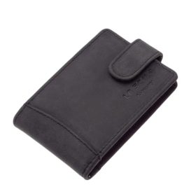 La Scala LSH30809/T fekete bőr kártyatartó
