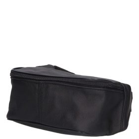 118-0050 fekete bőr brifkós övtáska