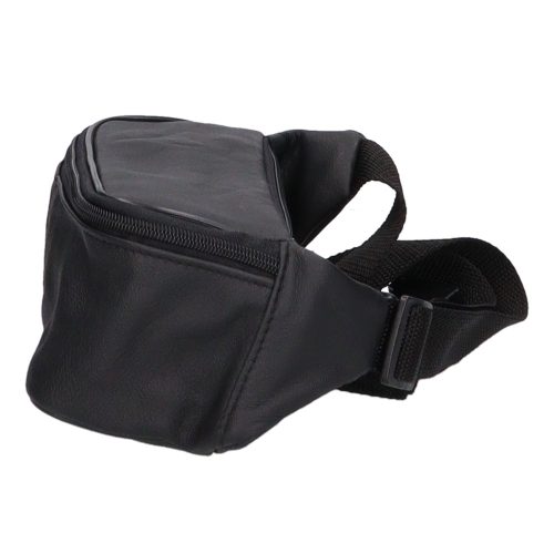 118-0050 fekete bőr brifkós övtáska