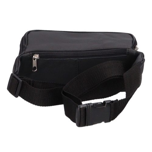 118-0050 fekete bőr brifkós övtáska