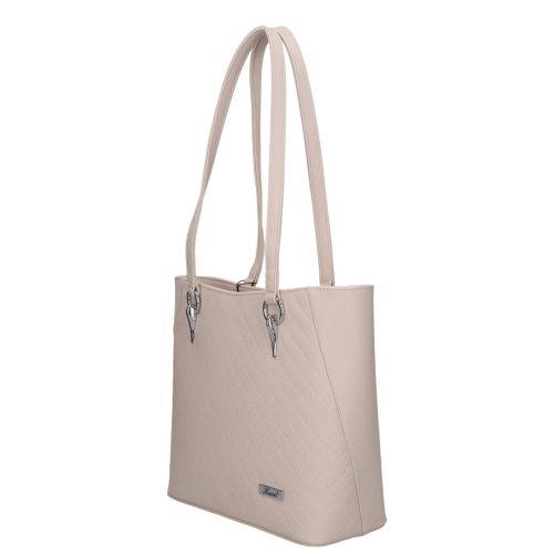 Karen 2418 bézs steppelt rostbőr női táska