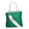 Karen D 562 zöld fehér táska