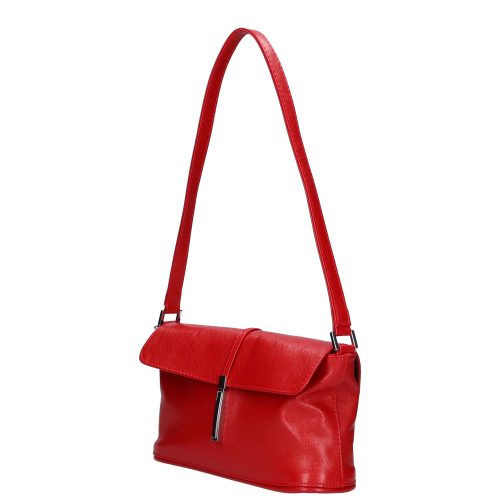 Karen 020 piros rostbőr női kicsi válltáska