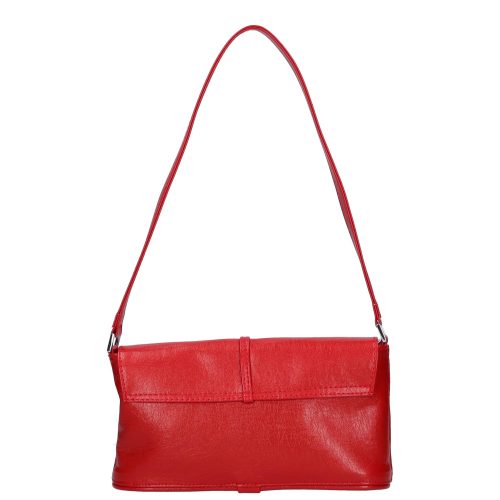 Karen 020 piros rostbőr női kicsi válltáska