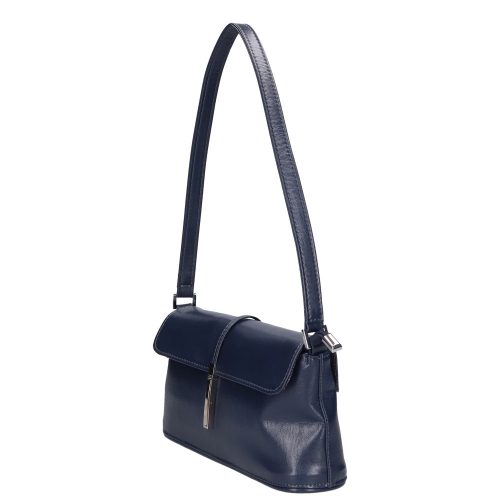 Karen 020 kék rostbőr női kicsi válltáska