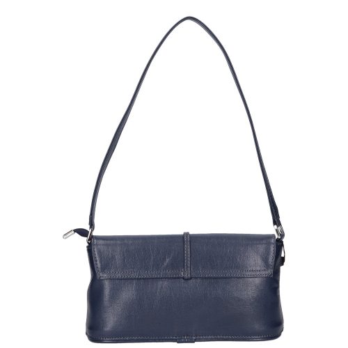 Karen 020 kék rostbőr női kicsi válltáska