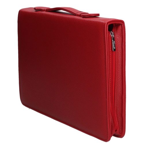 Mappa KAREN R 015 Piros rostbőr A4-es