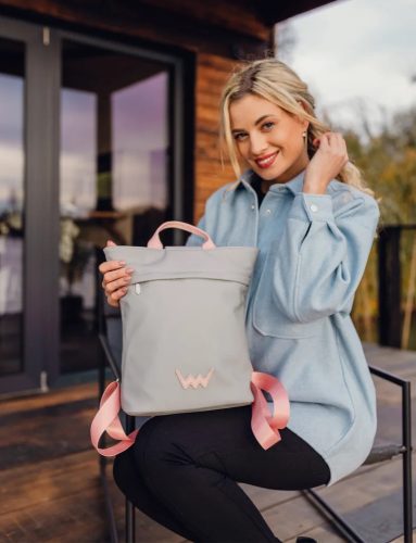 Glenn szürke tágas városi hátizsák