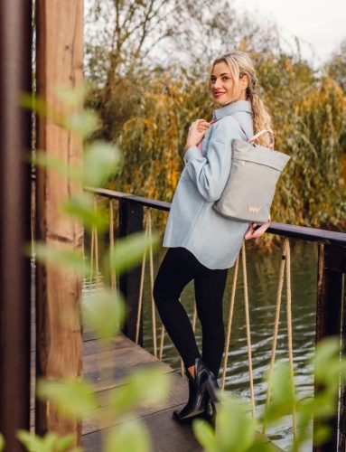 Glenn szürke tágas városi hátizsák